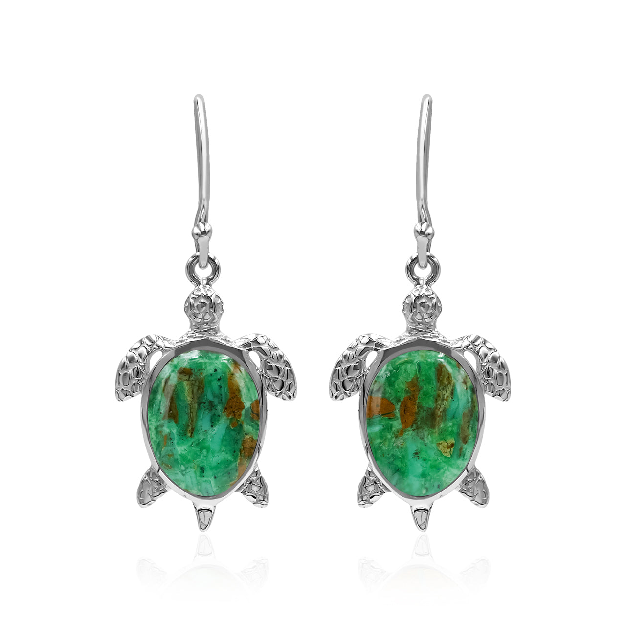 Starborn Turtle Earrings in Sterling Silver