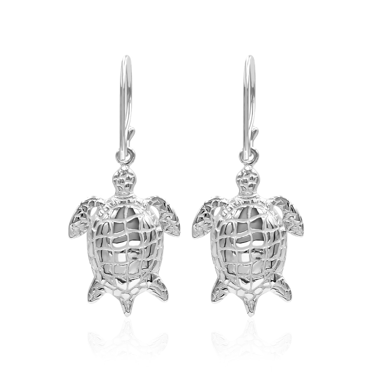 Starborn Turtle Earrings in Sterling Silver