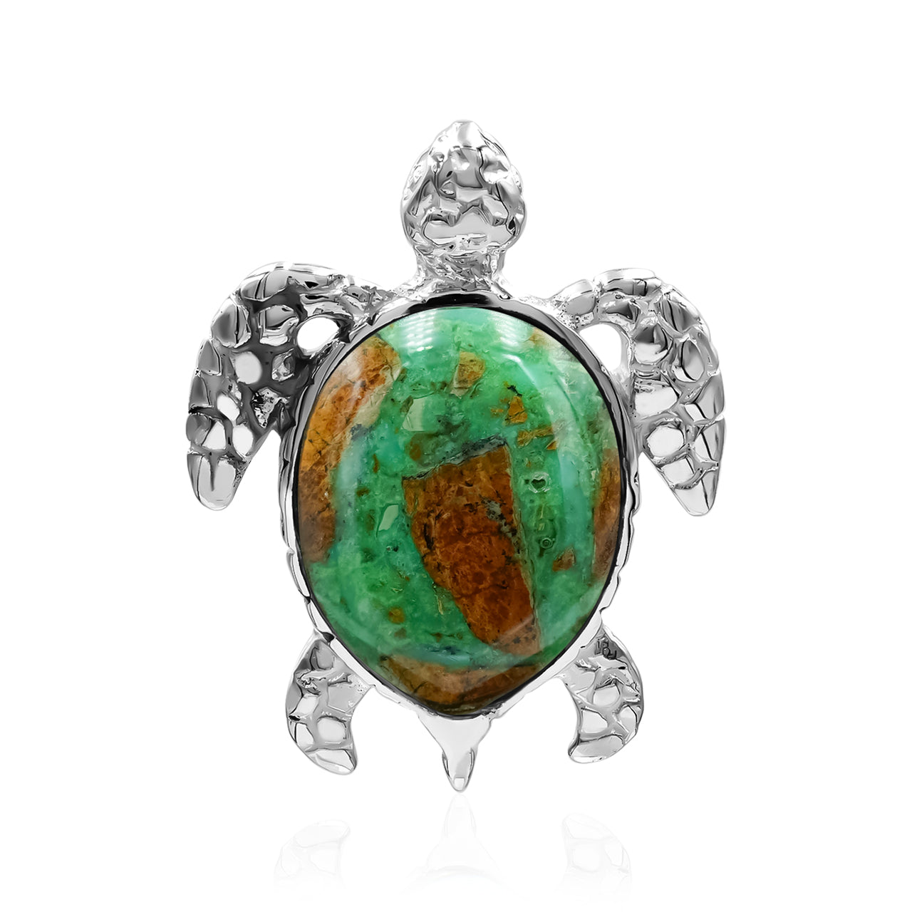 Starborn Sea Turtle Pendant in Fine Sterling Silver