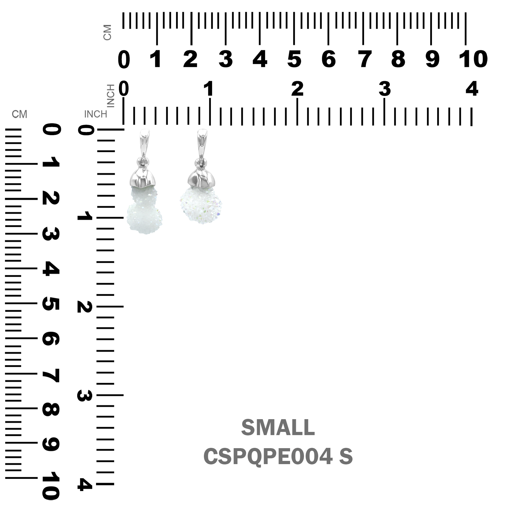 Starborn Spirit Quartz Drusy Pendant Cap Set in Sterling Silver