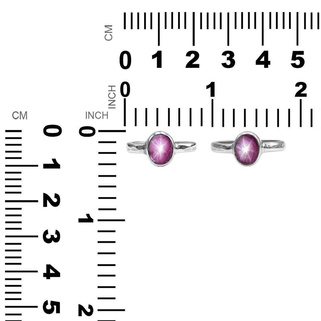 Starborn Star Ruby Ring in Sterling Silver