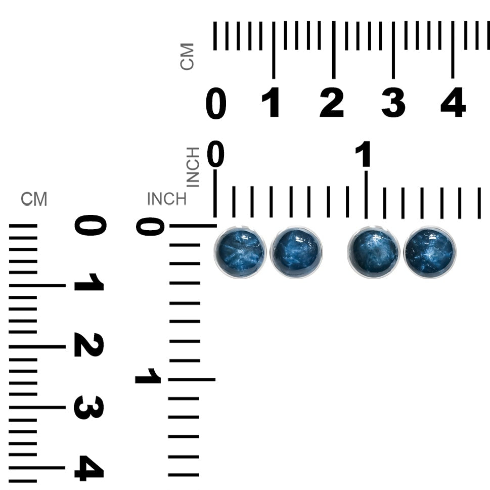 Arete estilo poste con forma de estrella y zafiro de Starborn en plata de ley