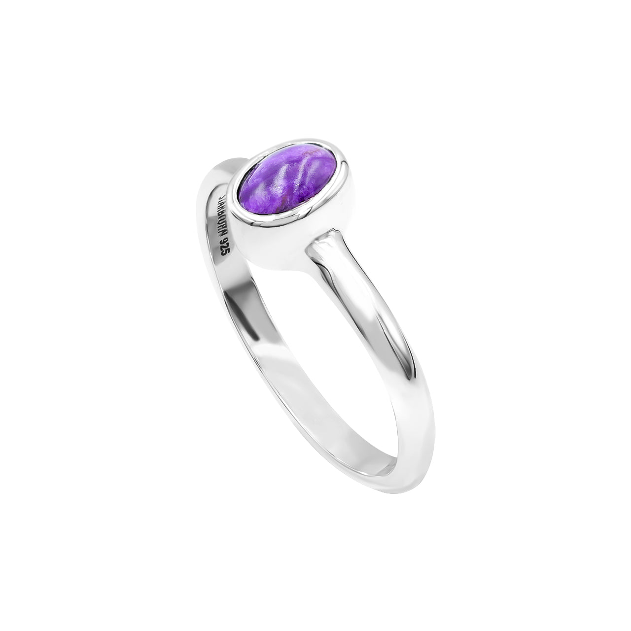 Anillo de sugilita Starborn en plata de ley fina