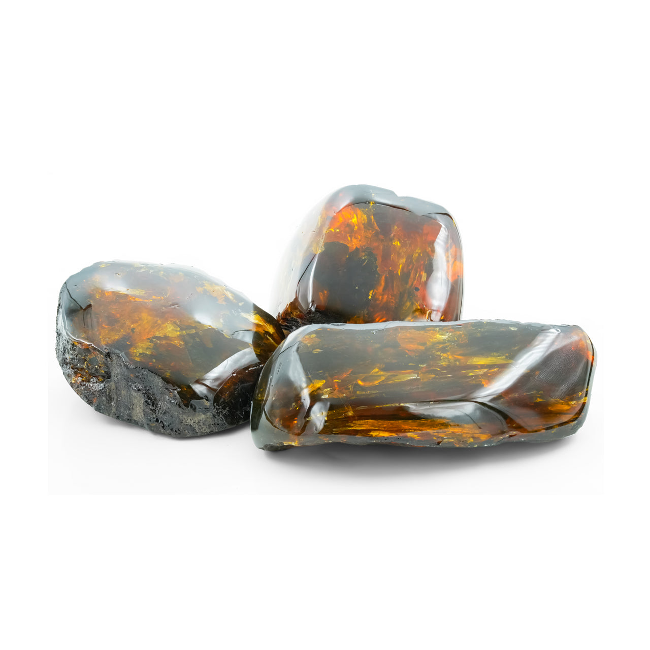 Polished Lion's Mane Sumatra Amber Collector 55-75 gr