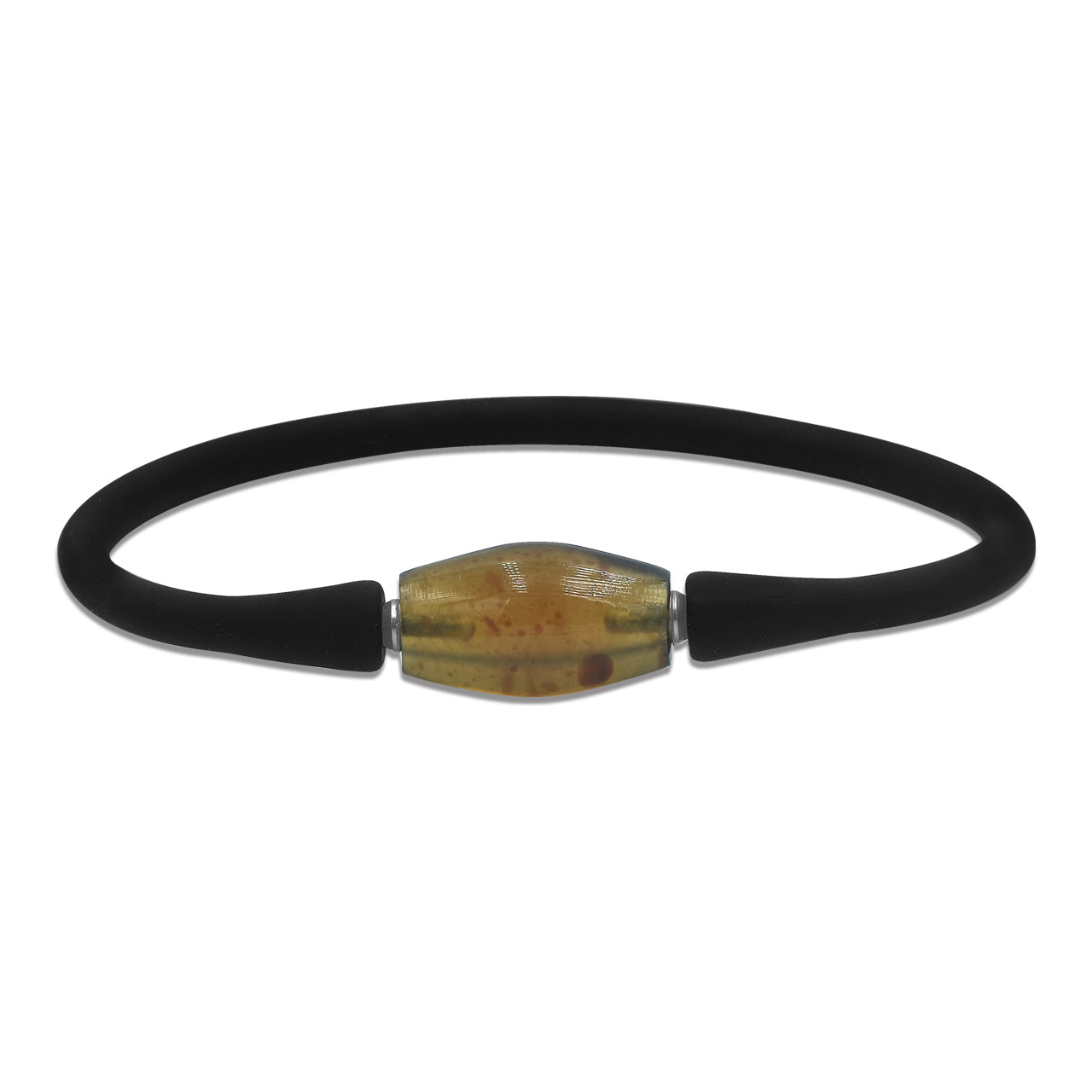 Starborn Sumatra Bernstein Trommelperlen Silikonarmband