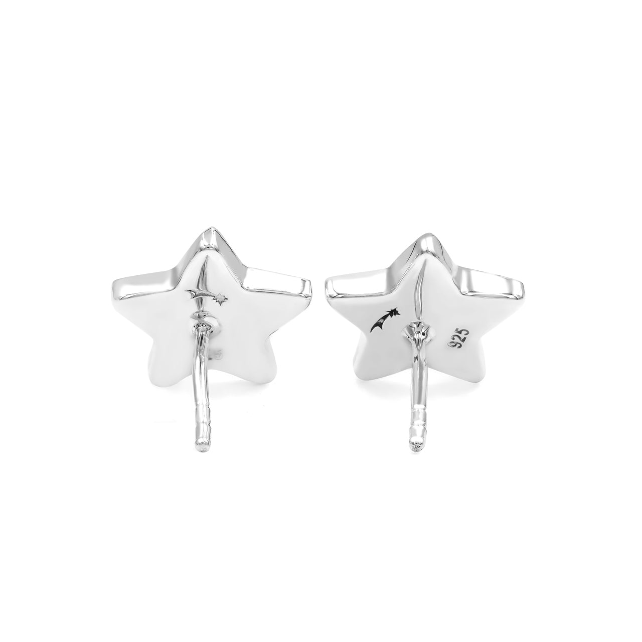 Starborn Sunstone Star Post Earrings in Sterling Silver