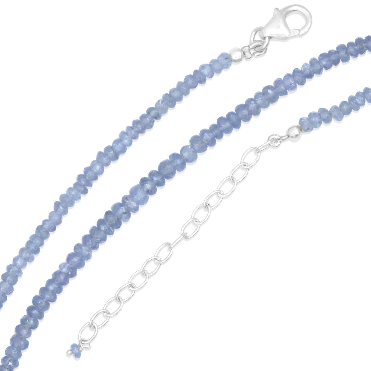 Collar de cuentas de tanzanita natural Starborn