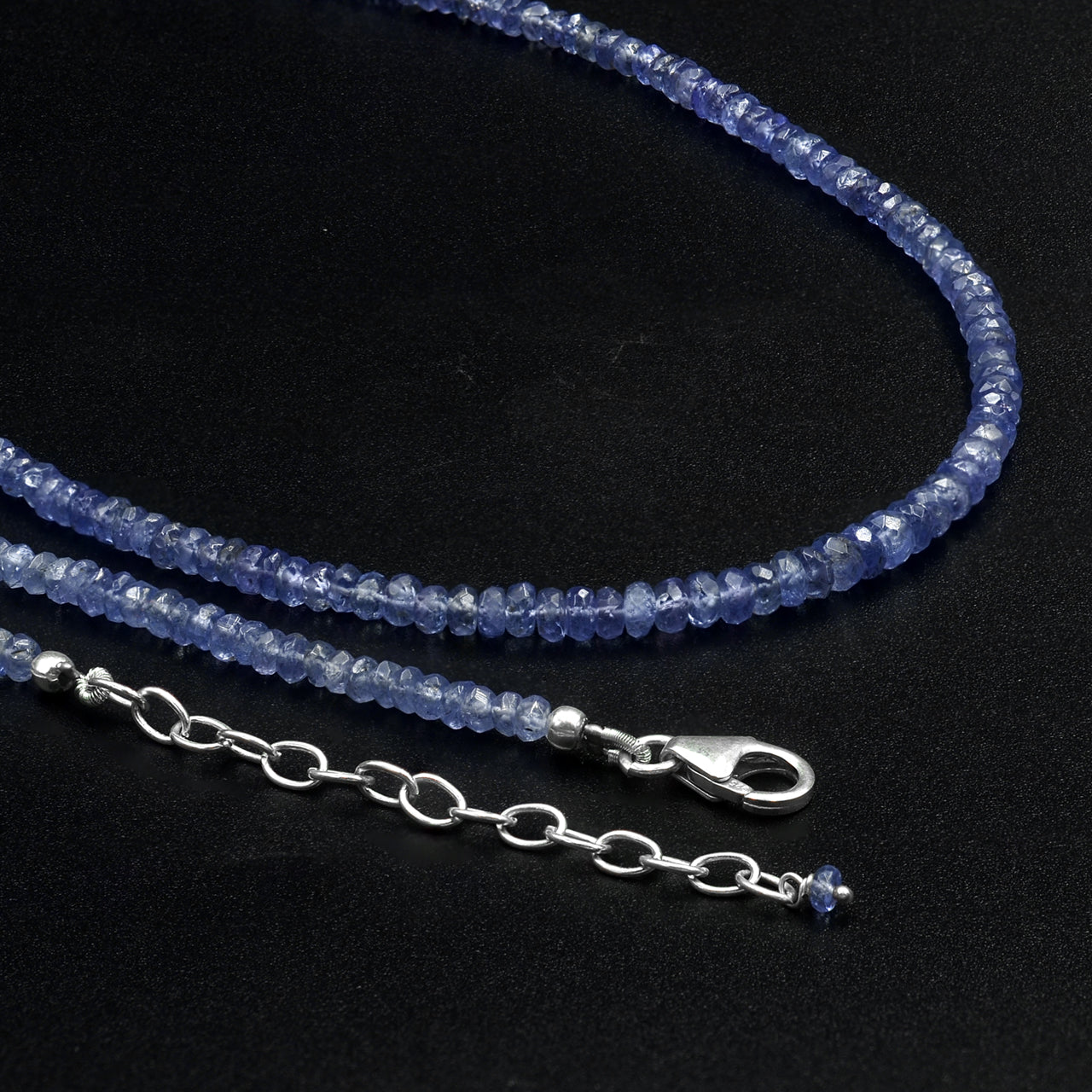 Collar de cuentas de tanzanita natural Starborn