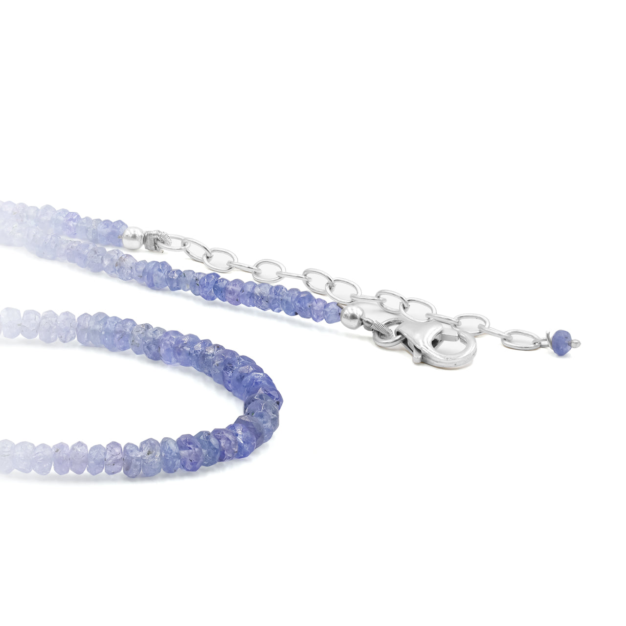 Starborn Tanzanite Faceted Rondelle Bead Necklace