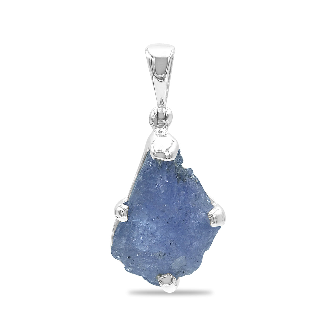 Starborn Tanzanite Rough Pendant in Sterling Silver