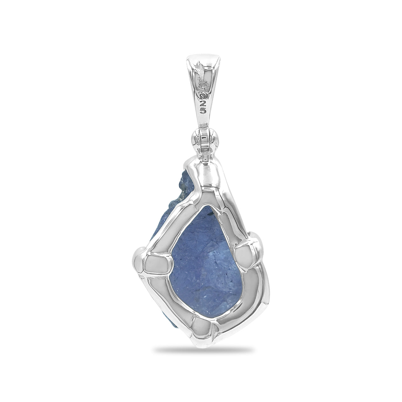 Starborn Tanzanite Rough Pendant in Sterling Silver