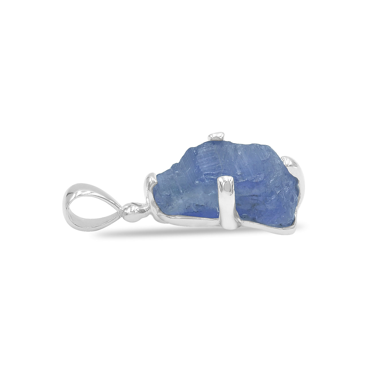 Starborn Tanzanite Rough Pendant in Sterling Silver