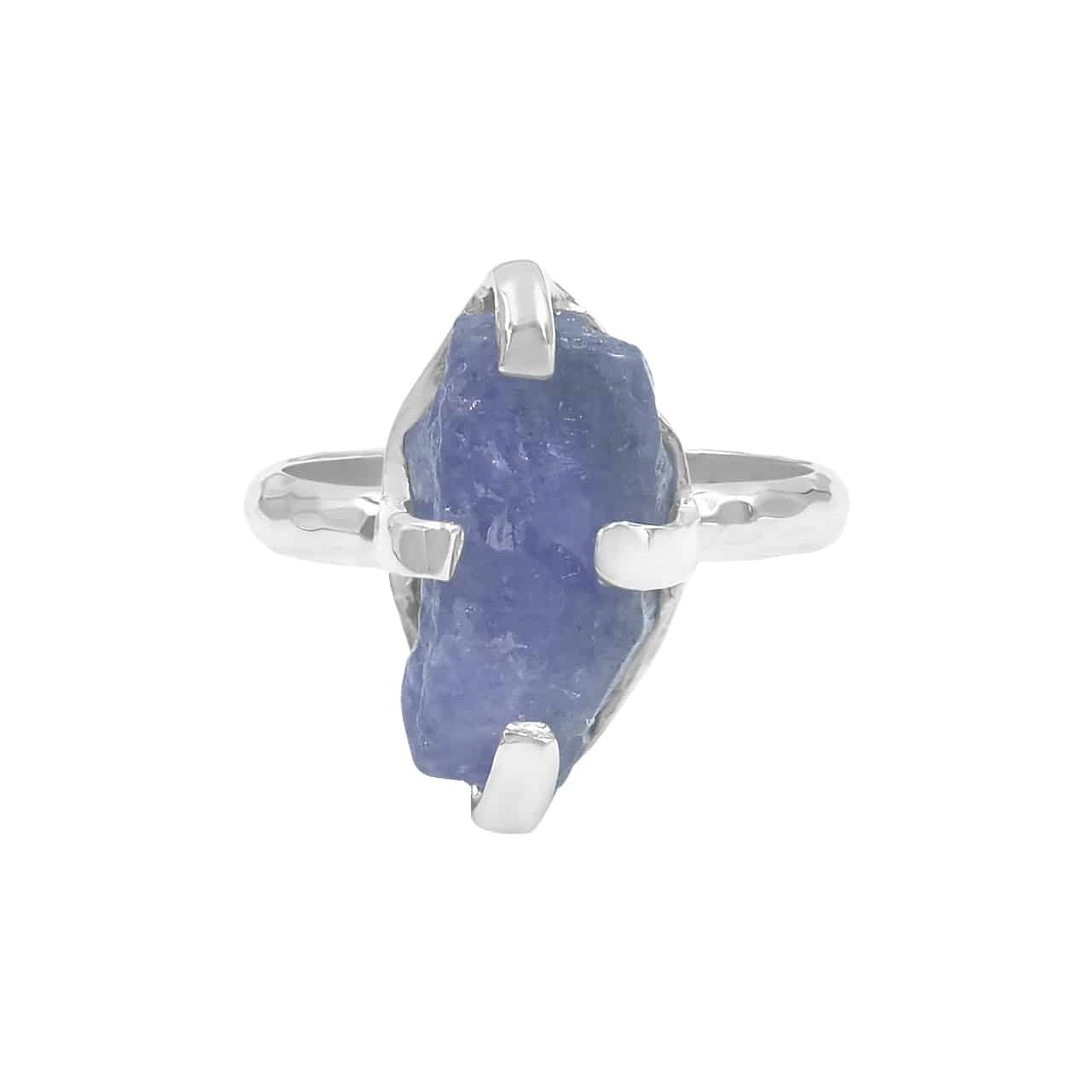 Starborn Tanzanite Prong Set Crystal Ring in Sterling Silver