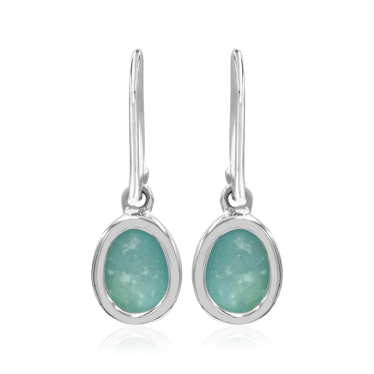 Campitos Turquoise Oval Cabochon Earrings