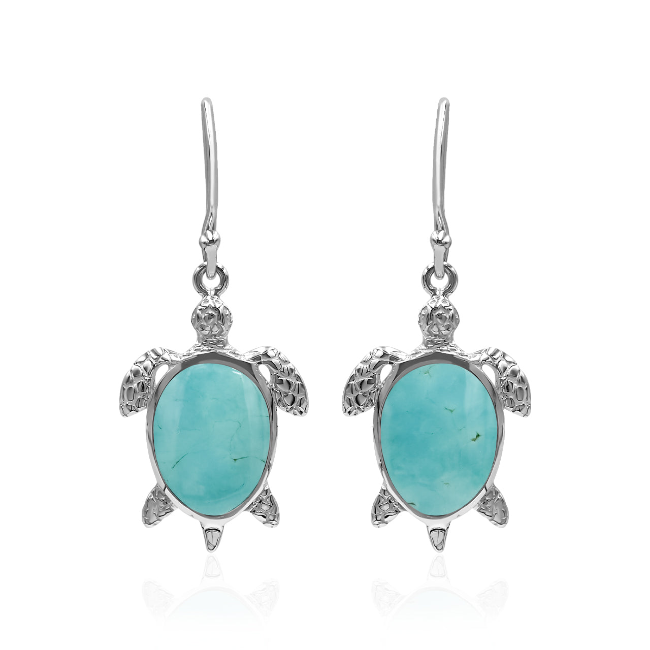 Starborn Turtle Earrings in Sterling Silver