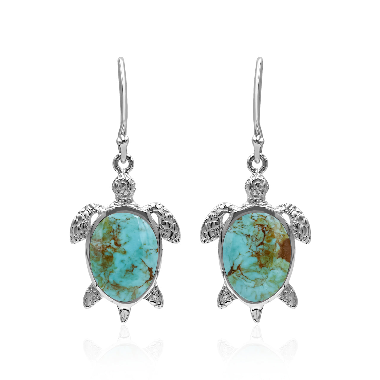 Starborn Turtle Earrings in Sterling Silver