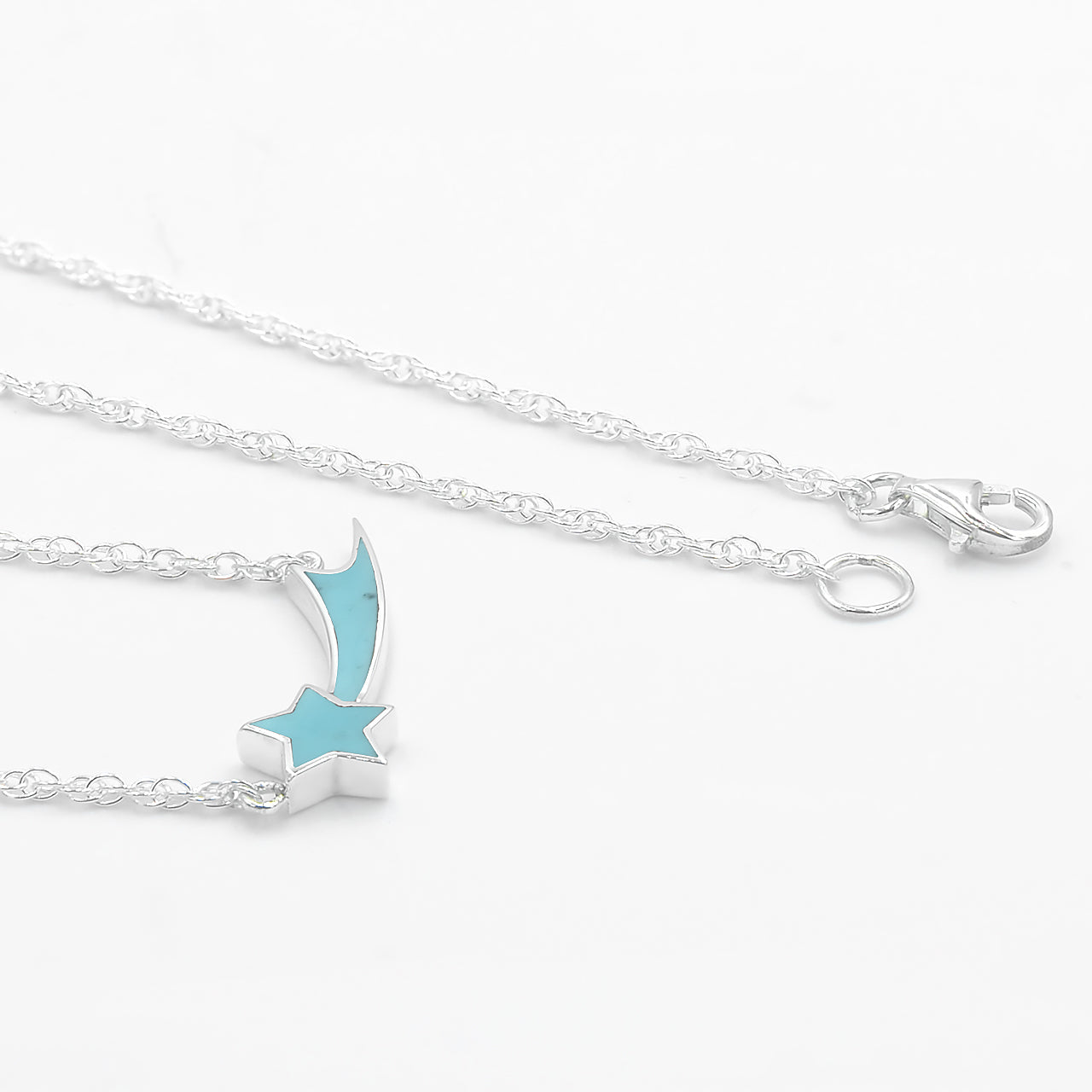Collar de estrella fugaz de amolita Starborn en plata de ley