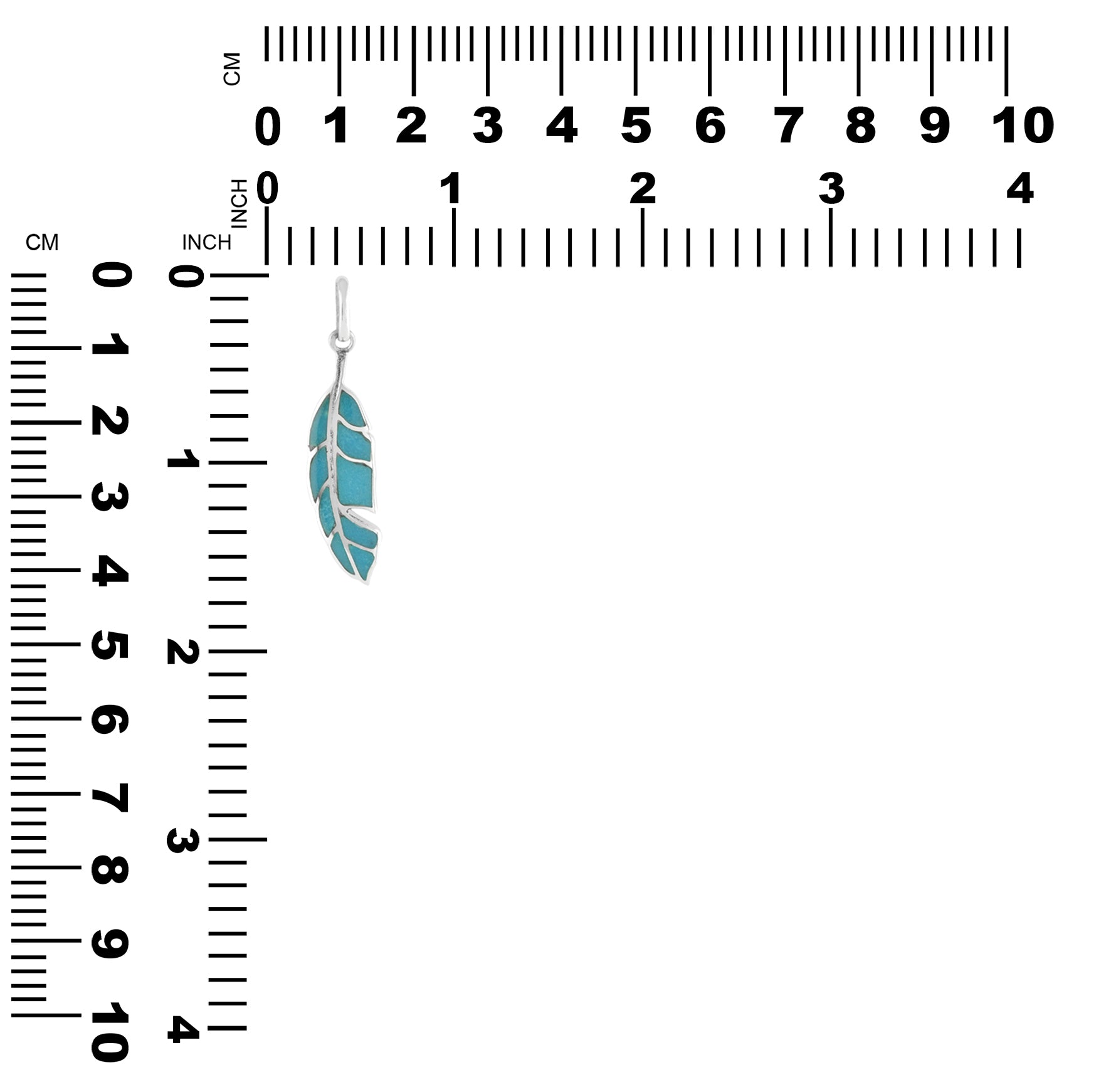Starborn Bananenblatt-Anhänger mit wunderschönen Edelsteinen in Sterling Silber