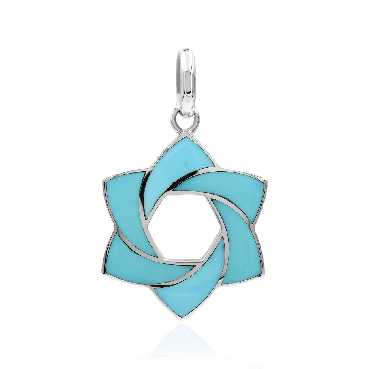 Starborn Gemstone 6-Point Knot Pendant in Sterling Silver
