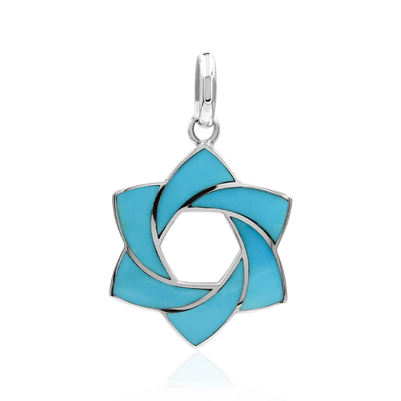 Starborn Gemstone 6-Point Knot Pendant in Sterling Silver