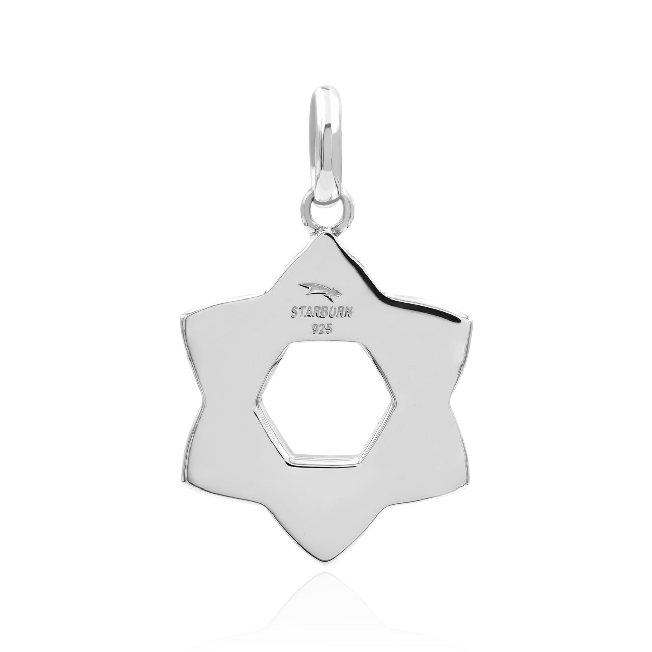 Starborn Turquoise 6-Point Knot Pendant in Sterling Silver