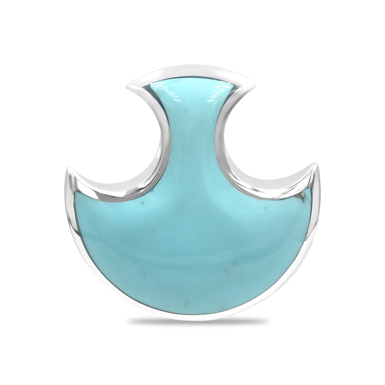 Colgante con forma de hacha de batalla con piedras preciosas Starborn en plata de ley