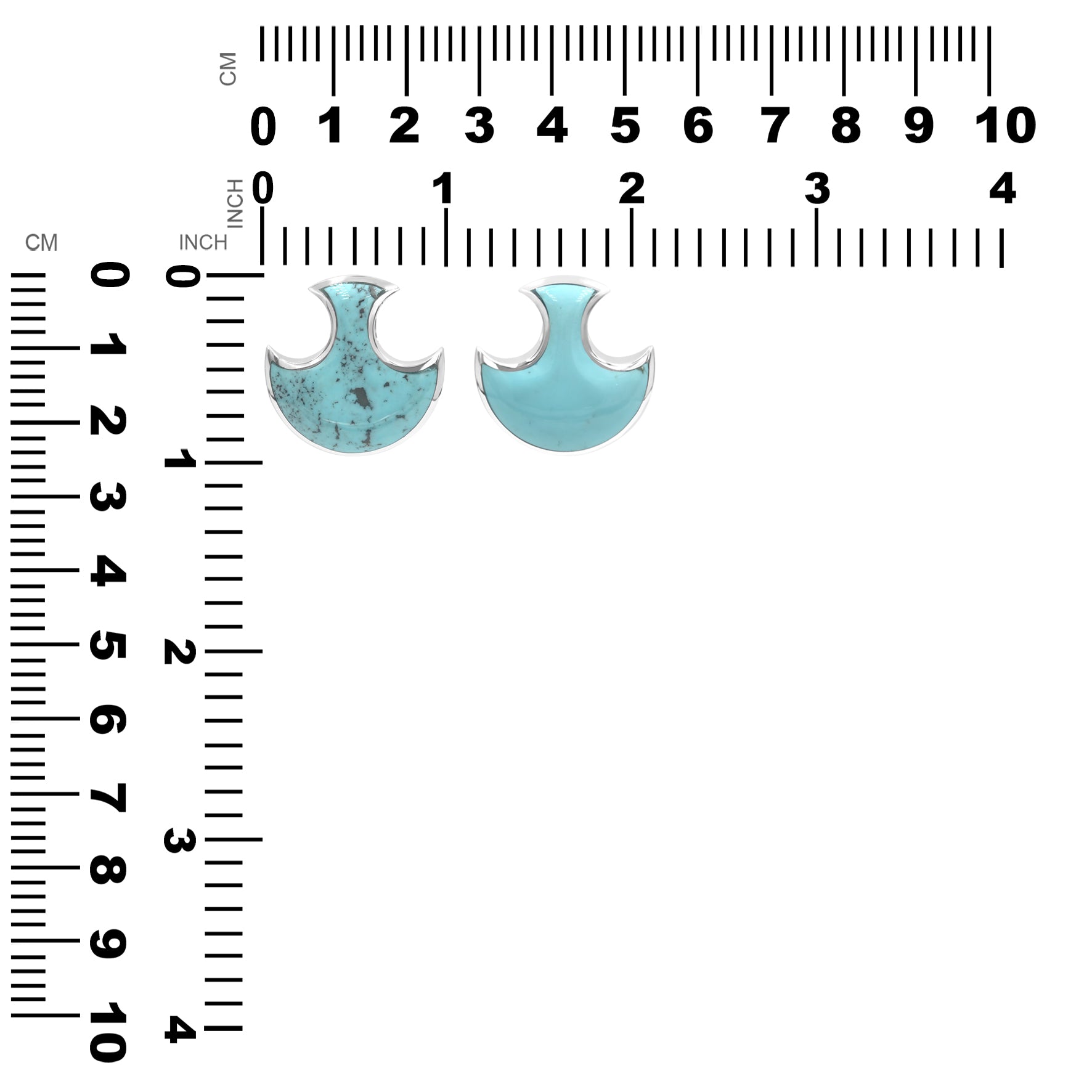 Colgante con forma de hacha de batalla con piedras preciosas Starborn en plata de ley