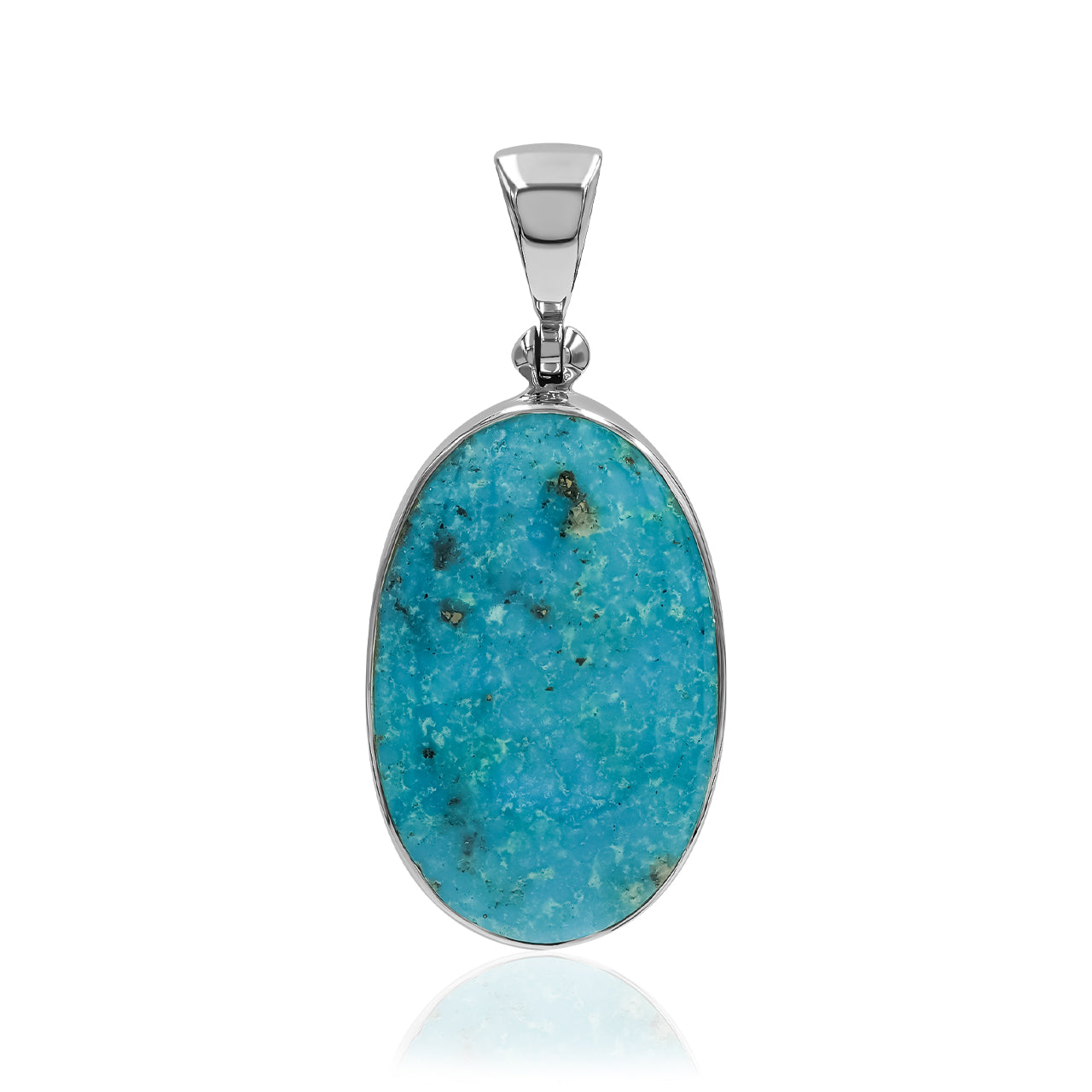 Starborn Sterling Silver Natural Nacozari Turquoise Pendant