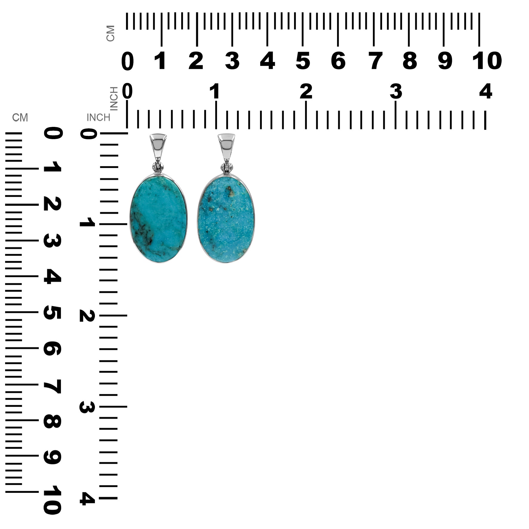 Starborn Sterling Silber natürlicher Nacozari Türkis Anhänger