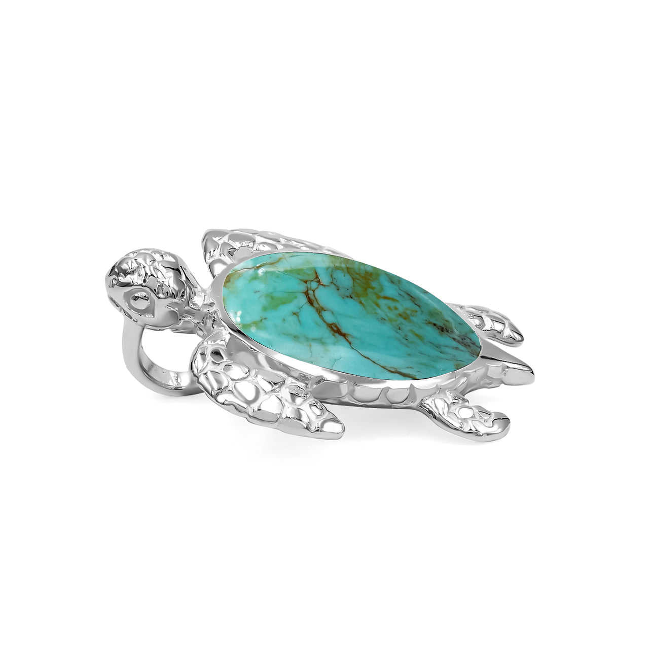 Starborn Sea Turtle Pendant in Fine Sterling Silver
