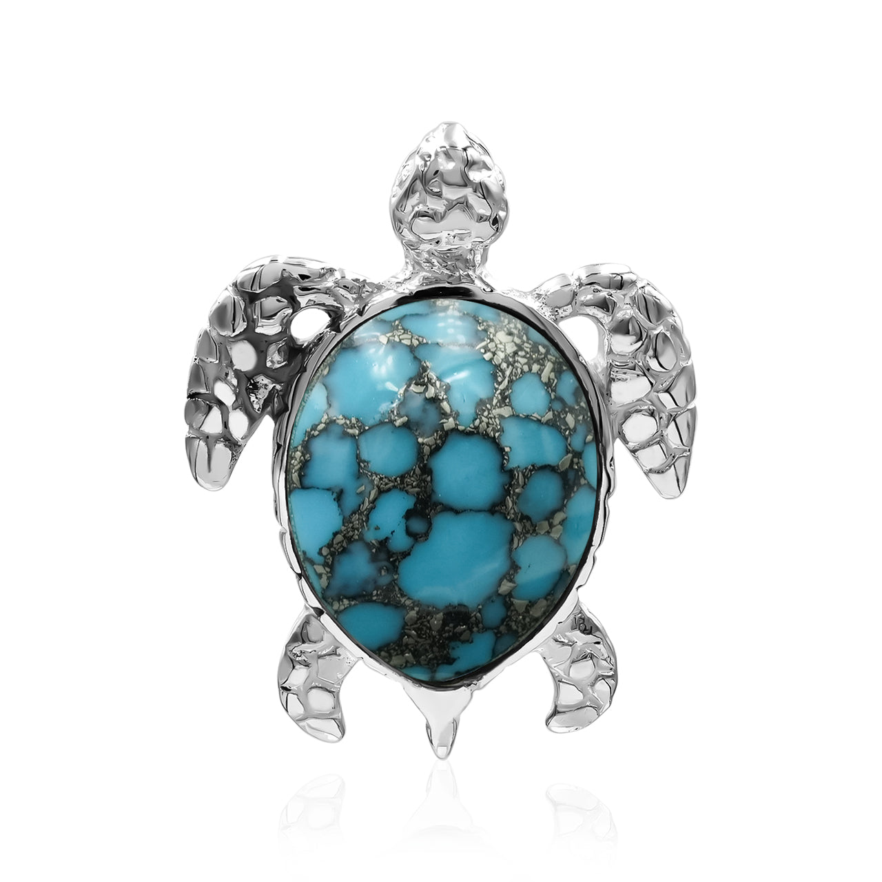 Starborn Sea Turtle Pendant in Fine Sterling Silver