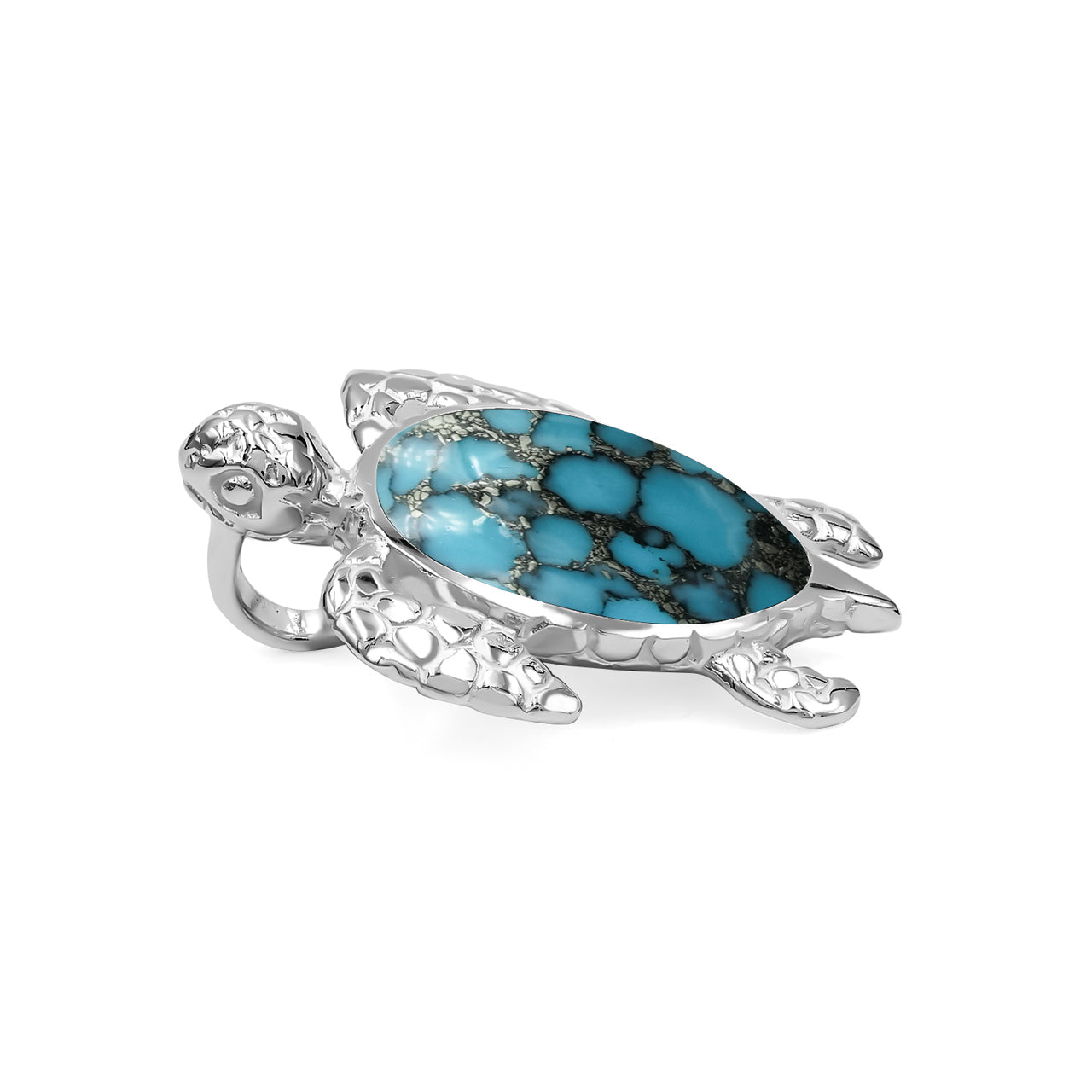 Starborn Sea Turtle Pendant in Fine Sterling Silver