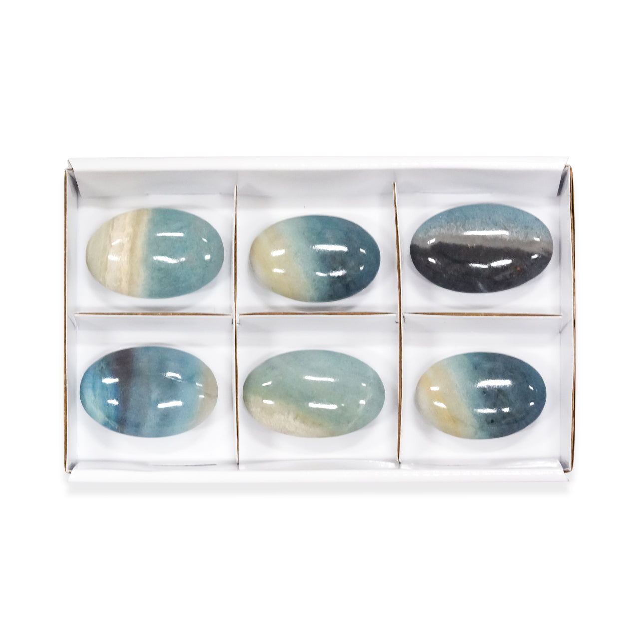 Troilite Palm Stones 6 Pieces - 350 Grams