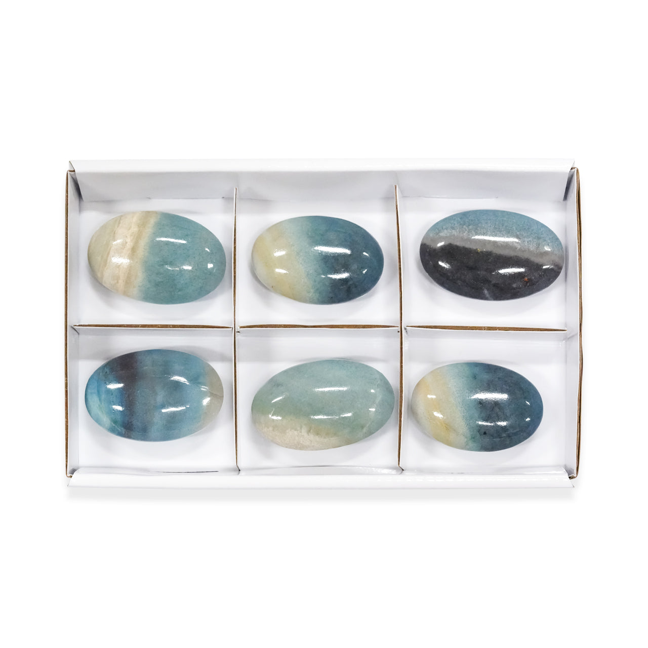 Troilite Palm Stones 6 Pieces - 350 Grams