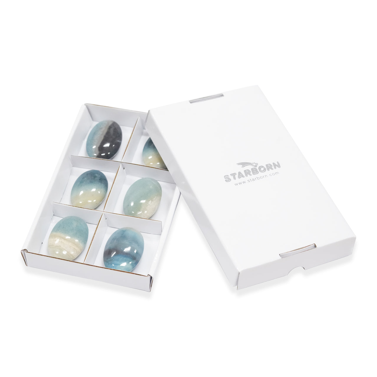 Troilite Palm Stones 6 Pieces - 350 Grams