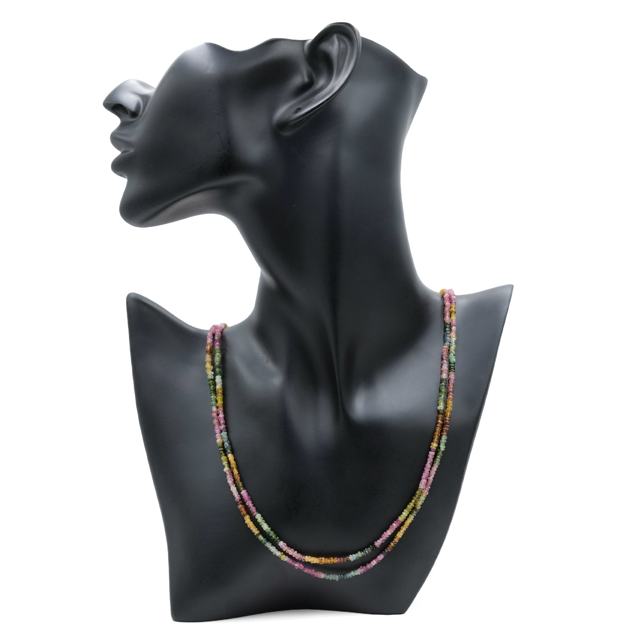Starborn Tourmaline Faceted Rondelle Bead Chain Necklace