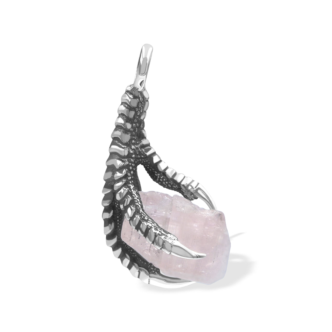 Starborn Gemstone Eagle Claw Pendant in Sterling Silver