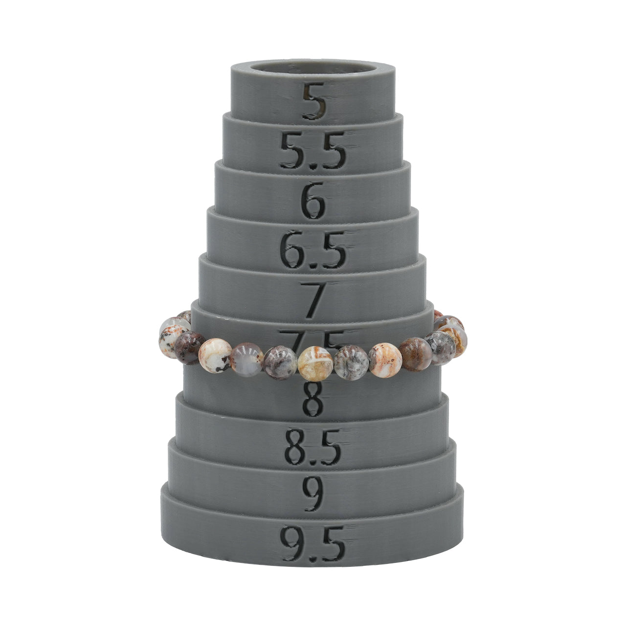 Pulsera elástica de cuentas de ágata Starborn Arizona Verde Valley