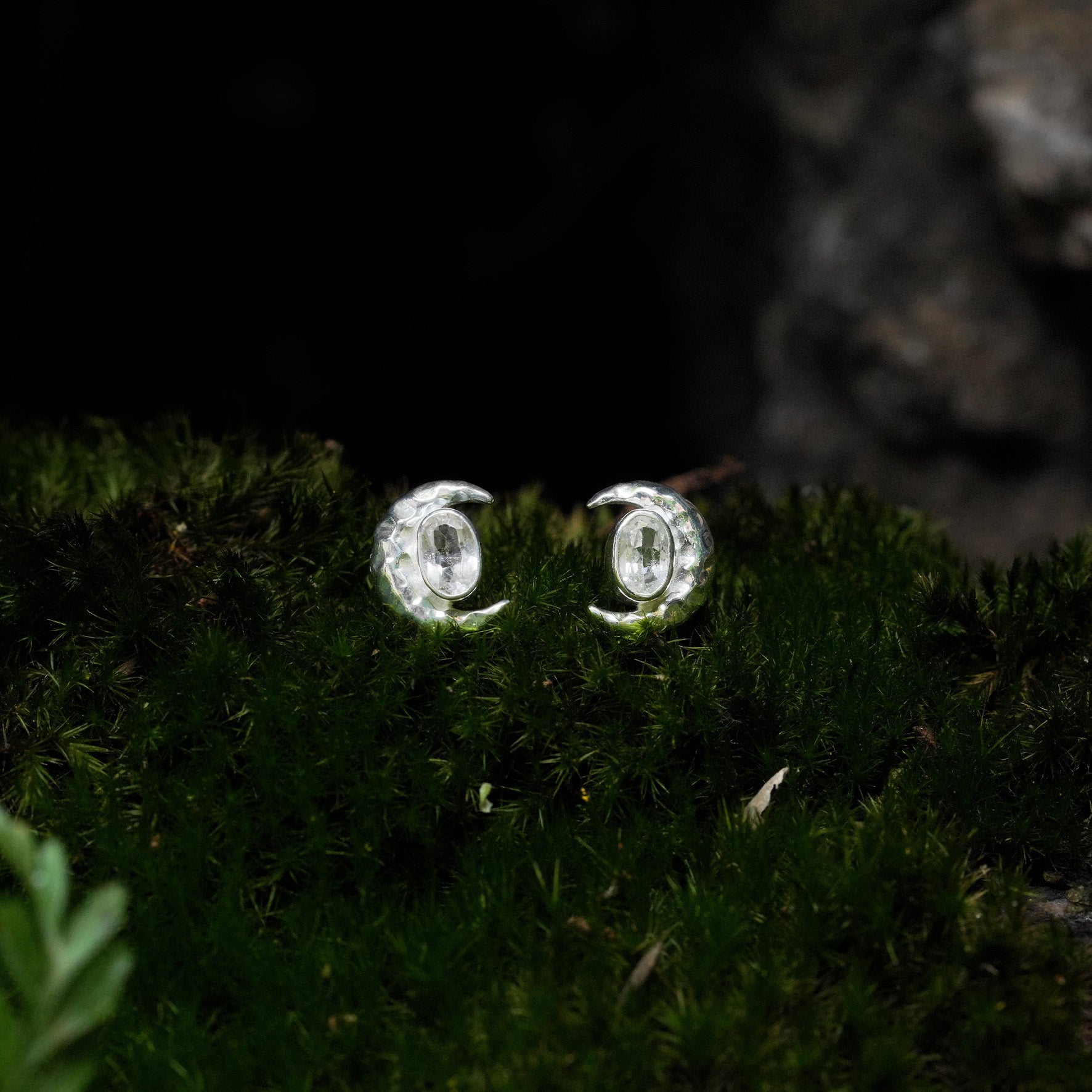 Starborn – Getrommelte Karneol-Ohrstecker im Ohrstecker-Stil, Sterlingsilber