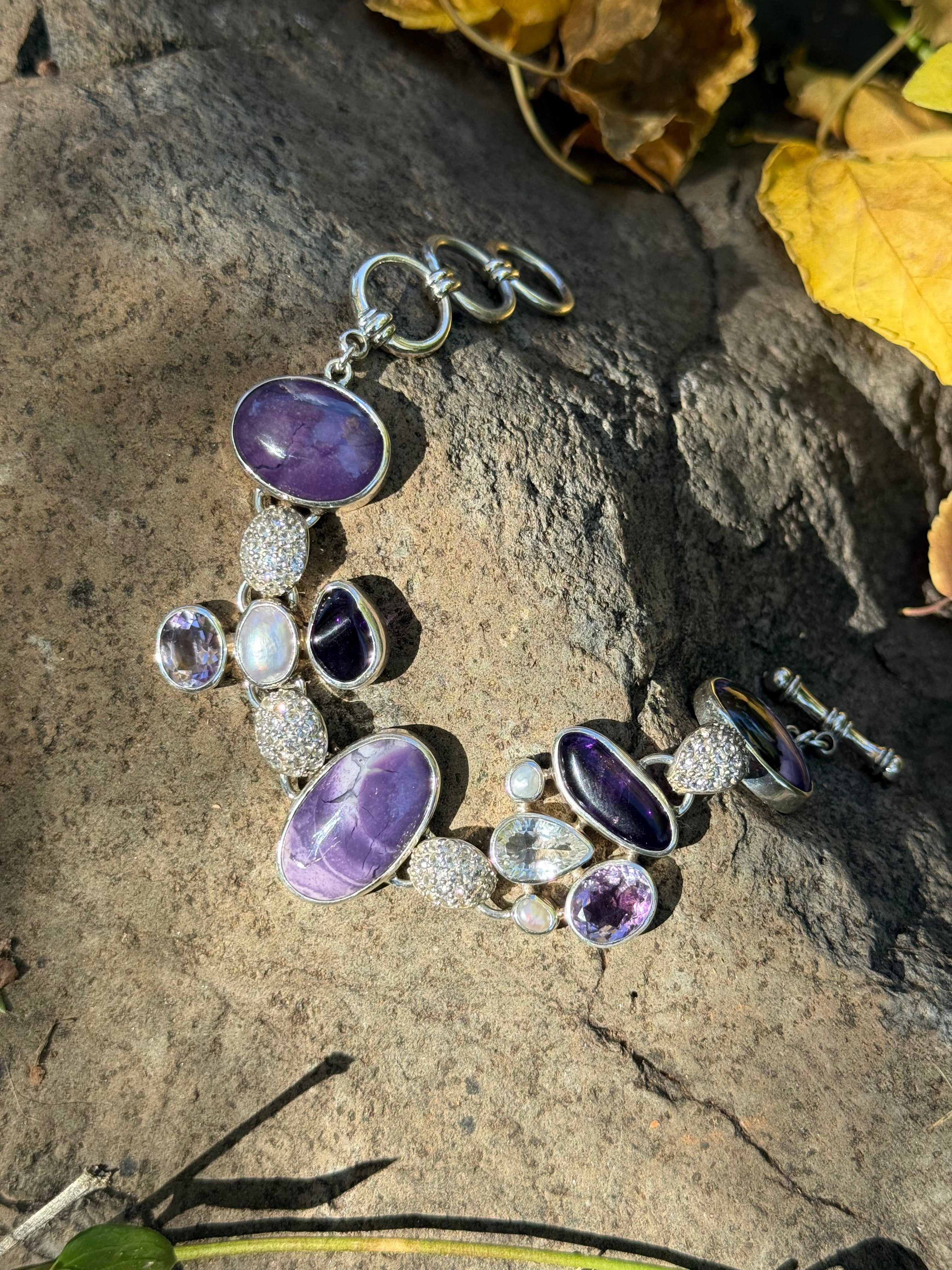 Starborn Tiffany Stone Statement Bracelet in Sterling Silver