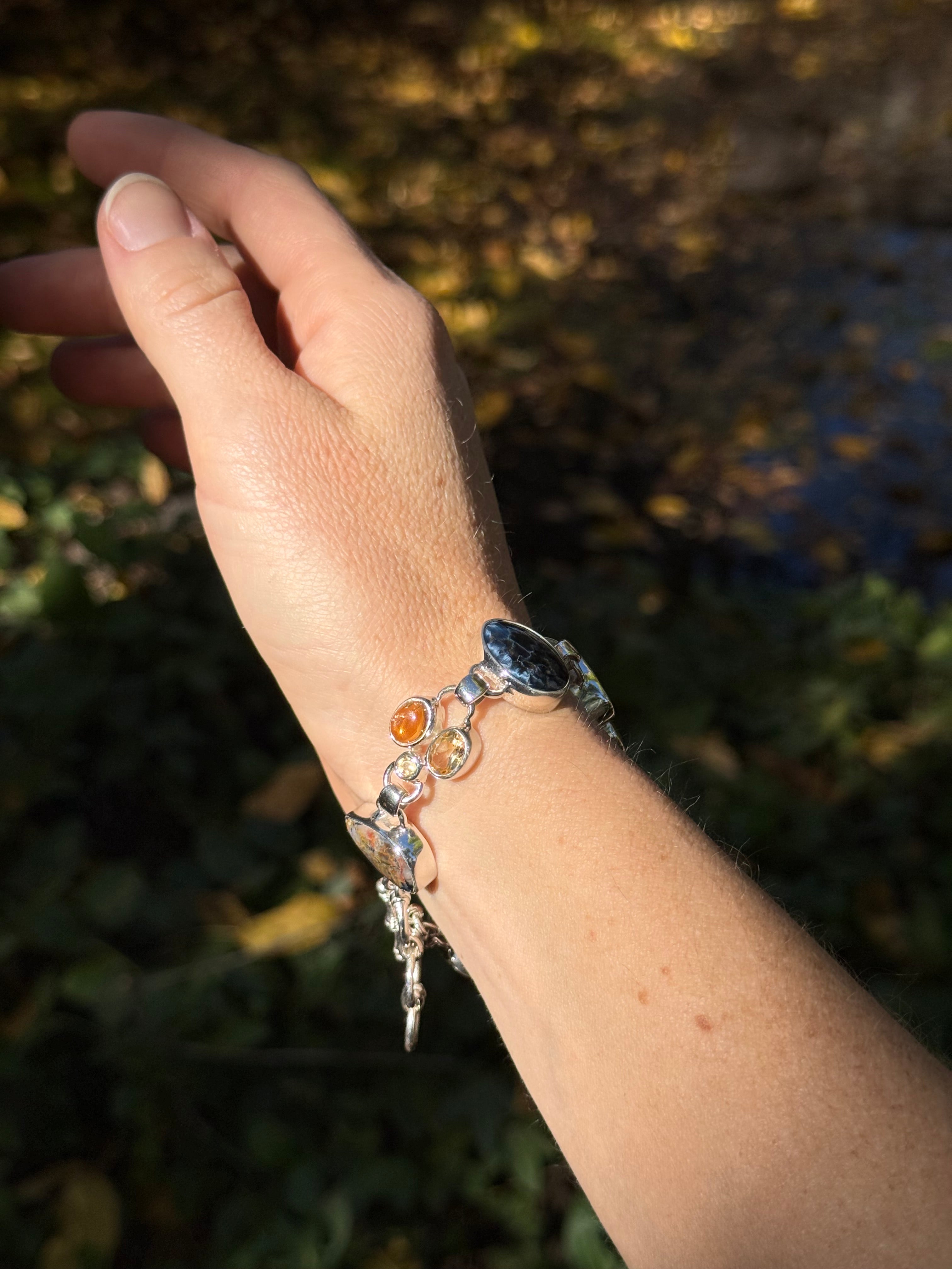 Starborn Pietersite Bracelet in Sterling Silver