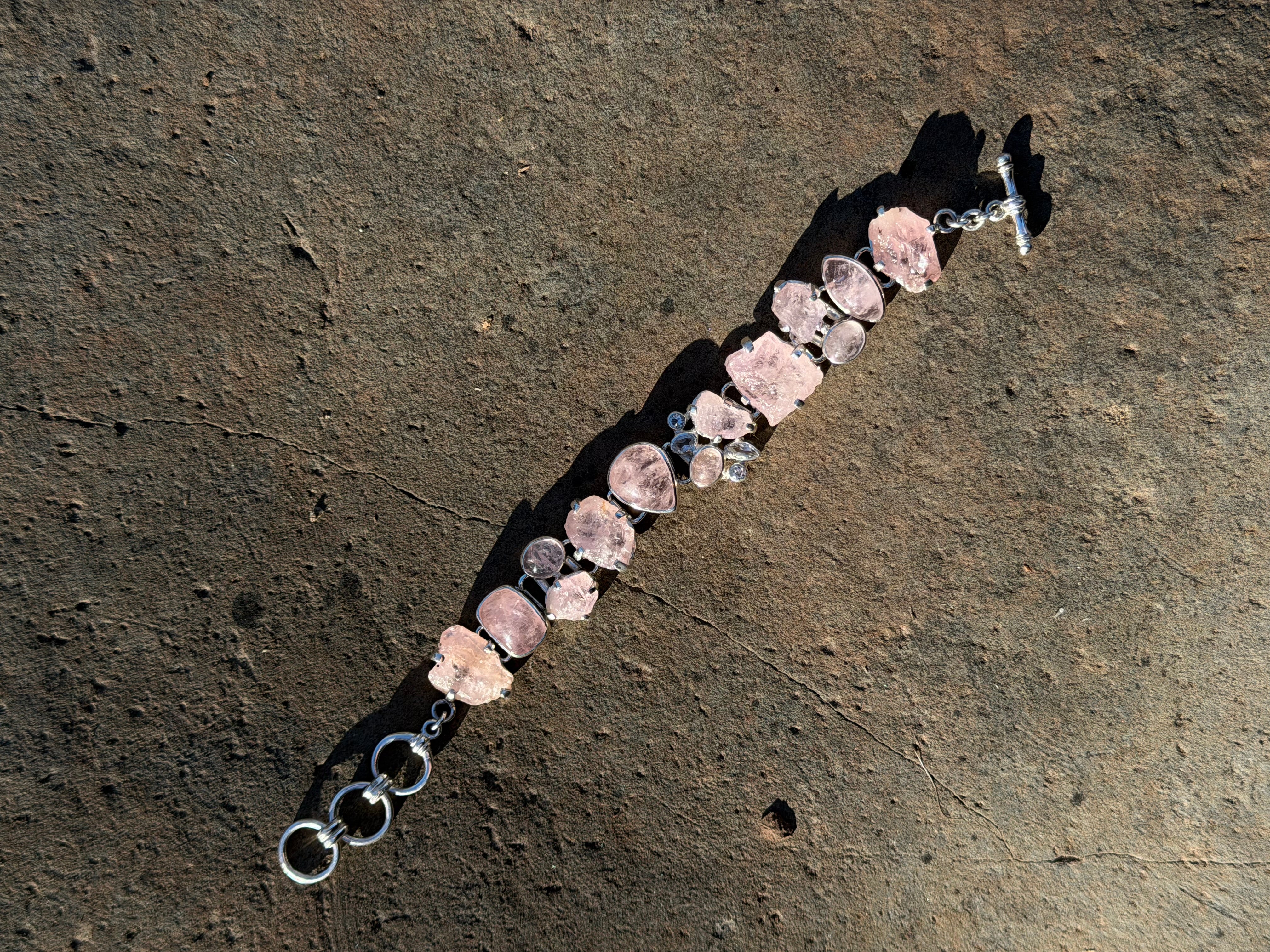 Starborn Morganite Bracelet in Sterling Silver