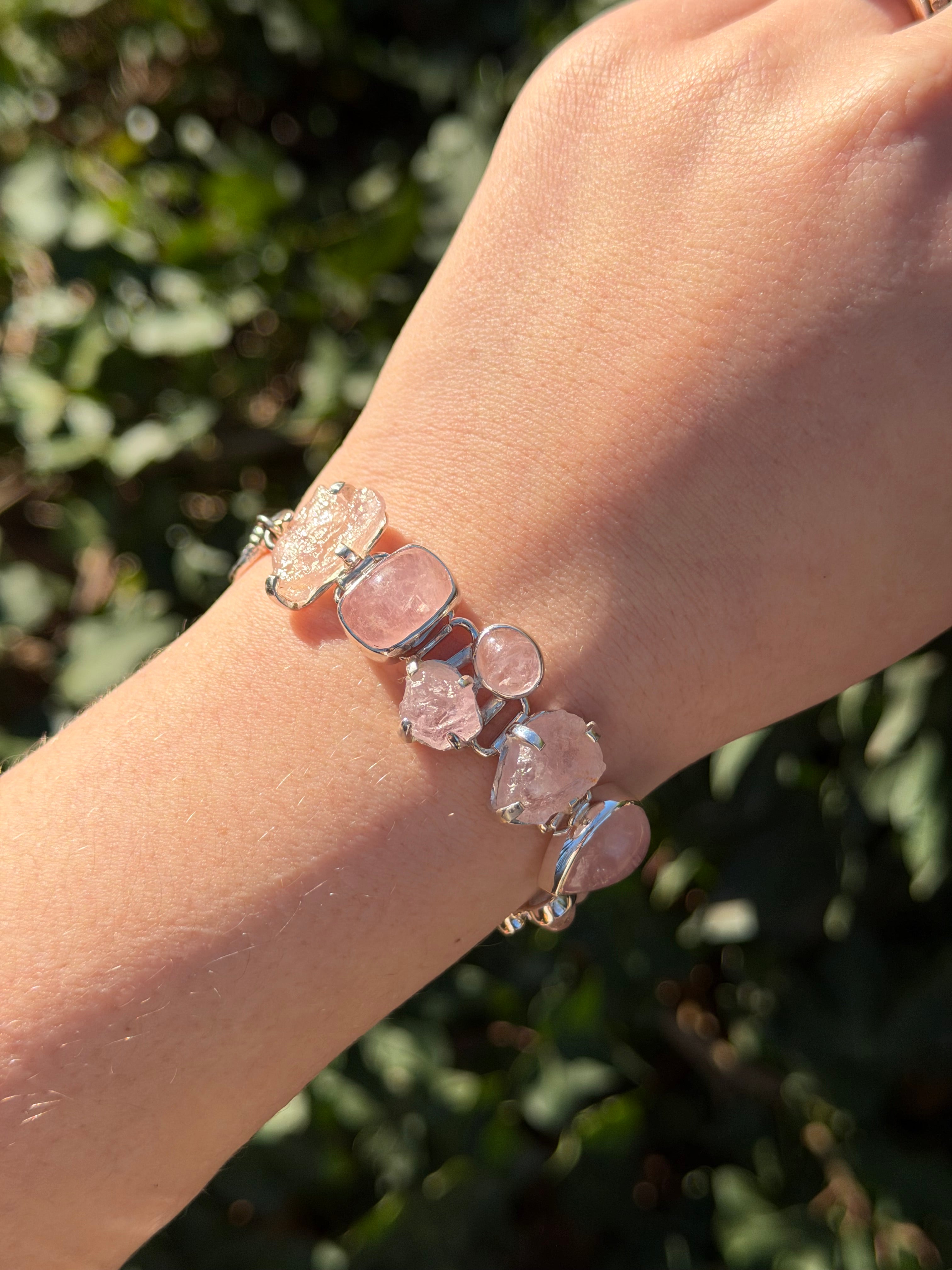 Starborn Morganite Bracelet in Sterling Silver