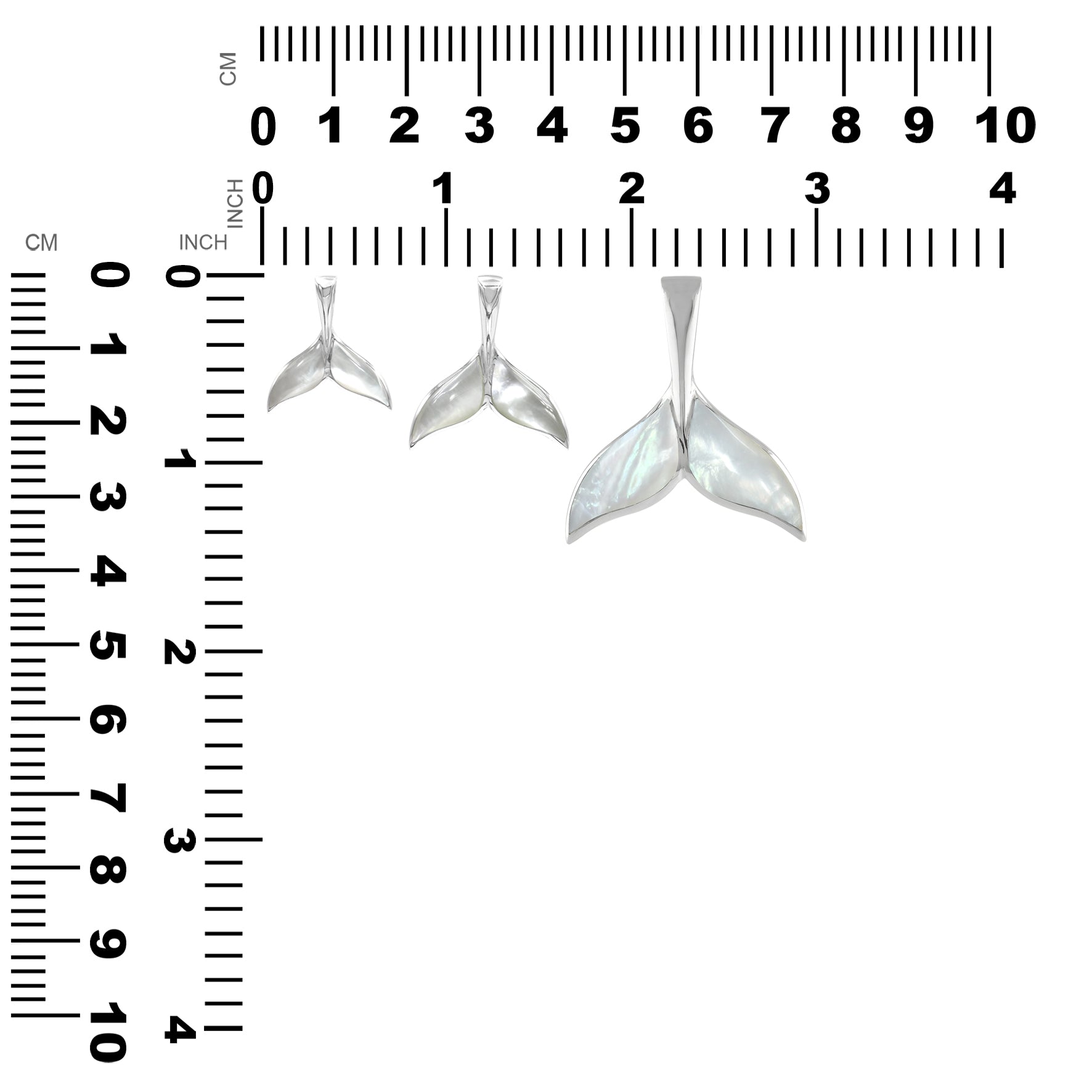 Starborn – Walschwanz-Anhänger aus Sterlingsilber mit Perlmutt