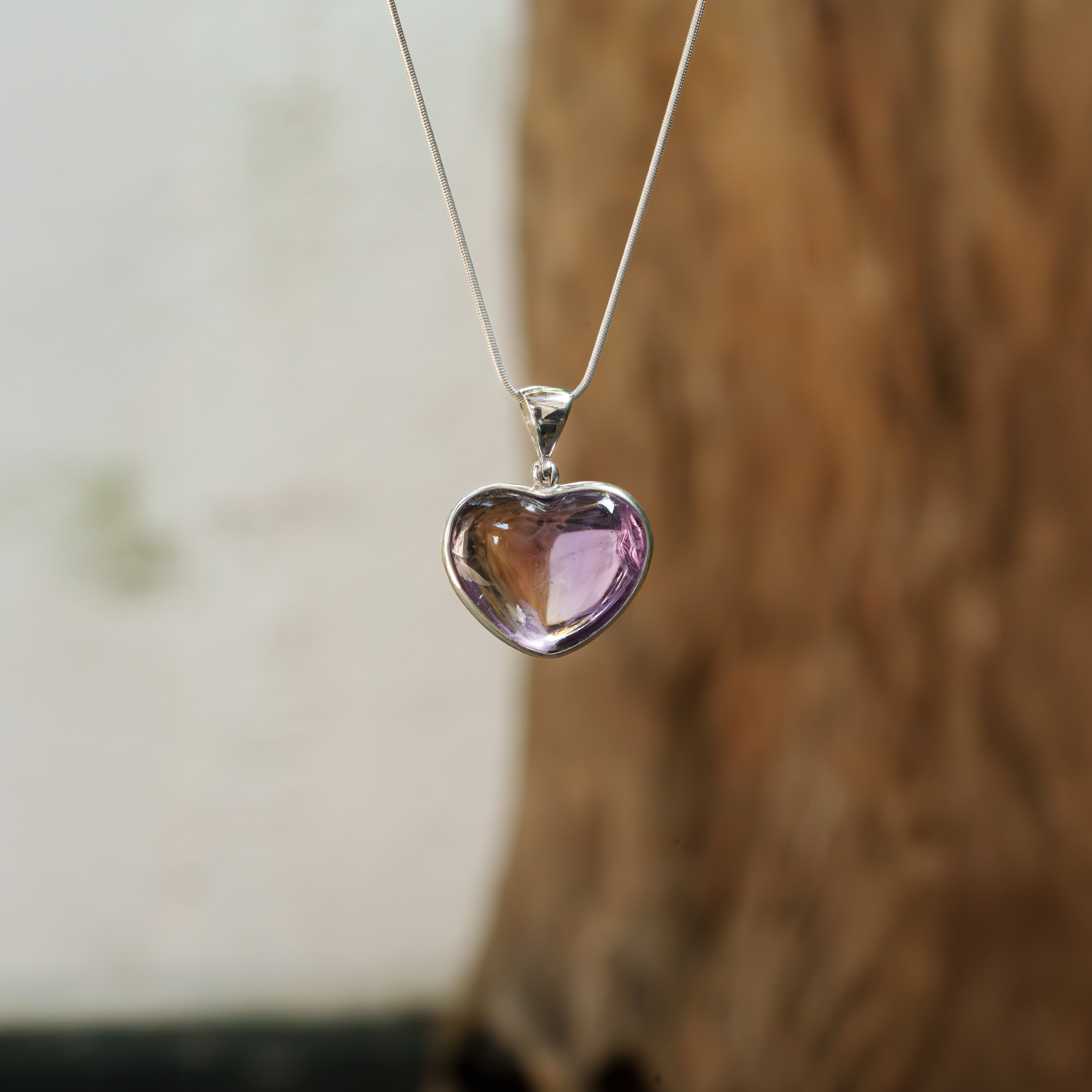 Starborn Ametrine Heart Pendant in Sterling Silver - 1 Piece