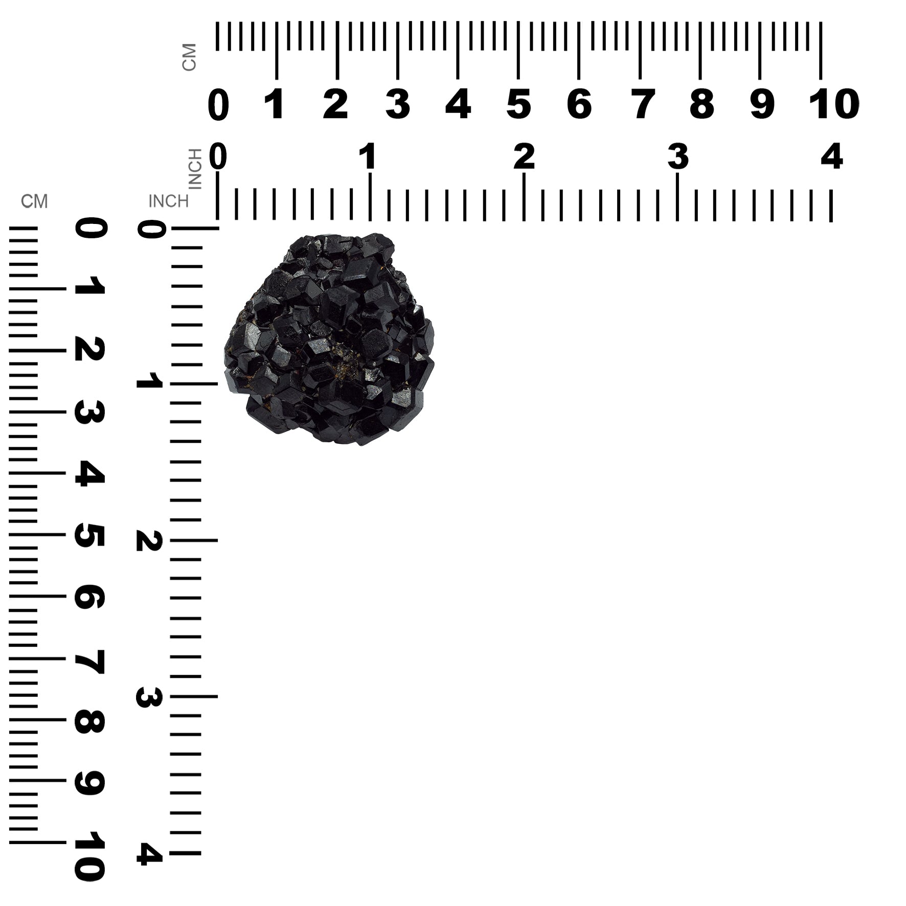 Starborn Granate Negro Cristal en Bruto 156.80cts