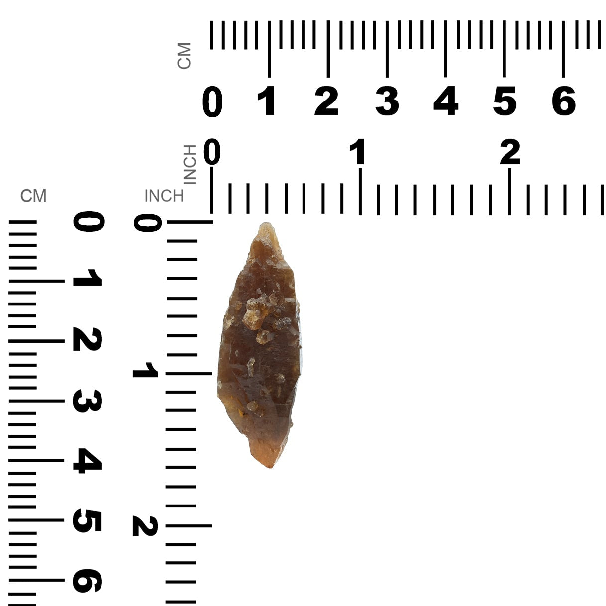 Espécimen de cristal de racimo de citrino natural Starborn de 43,5 quilates - 1 pieza