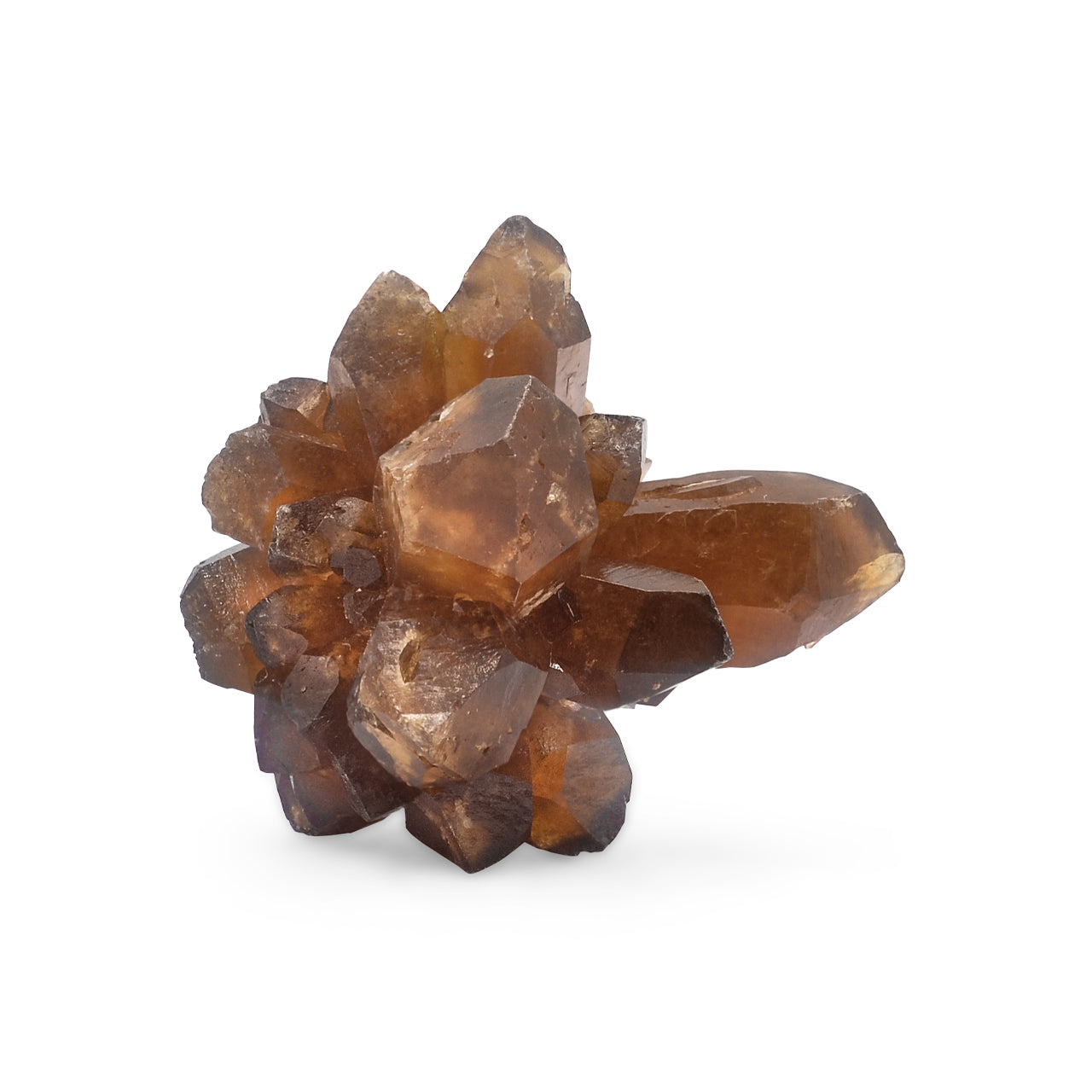 Espécimen de cristal de racimo de citrino natural Starborn de 75 quilates - 1 pieza