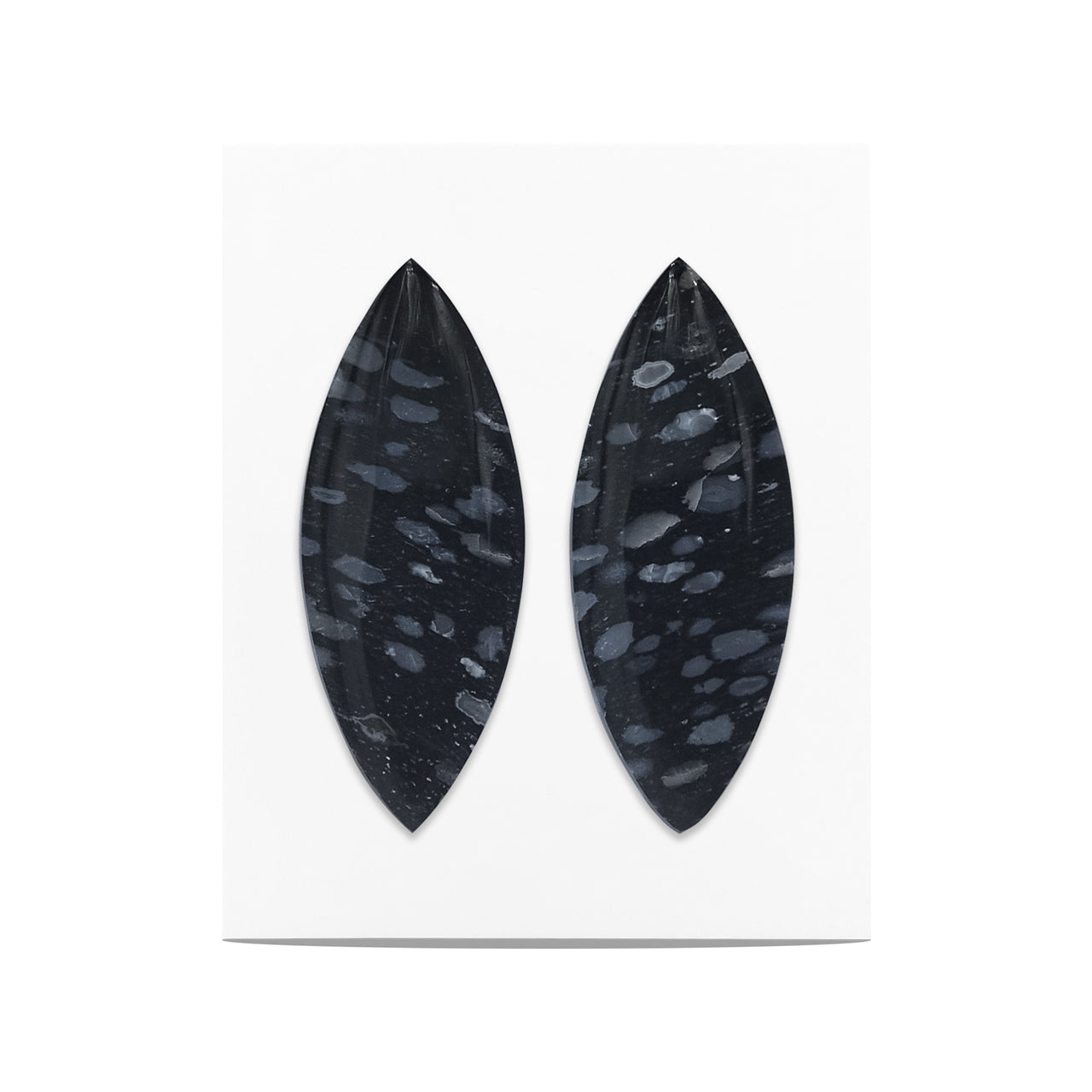 Fossil Palm Root Marquise Cabochon 32x13mm