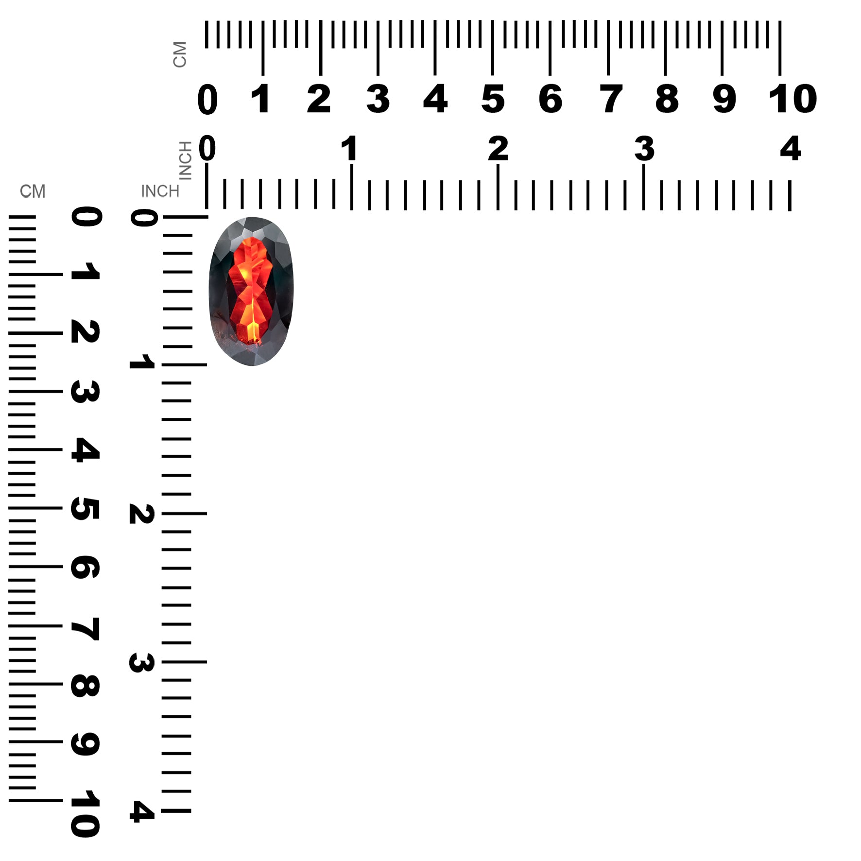 Granate Starborn Oval Facetado 31.5cts - 1 Pieza